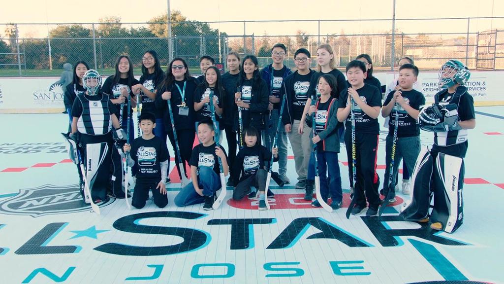 NHL, Sharks Foundation Help Fund Upgrades to Outdoor Street Hockey Rink